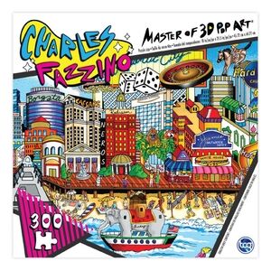 NEW Charles Fazzino Master of 3D Pop Art Puzzle Down On The Boardwalk 300 Pieces
